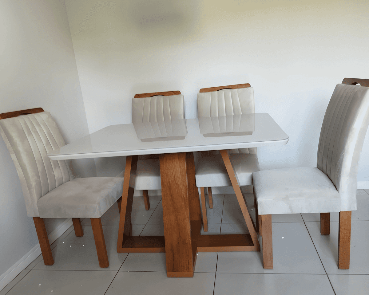 Montagem de Conjunto de Mesa de Jantar